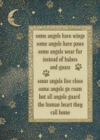 Some Angels Have Wings - Some Angels Have Paws Pet Loss Card - Click Image to Close